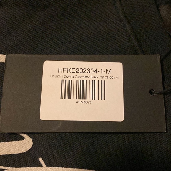 NWT Homme + Femme Churchill Downs Crewneck Black - Picture 5 of 5